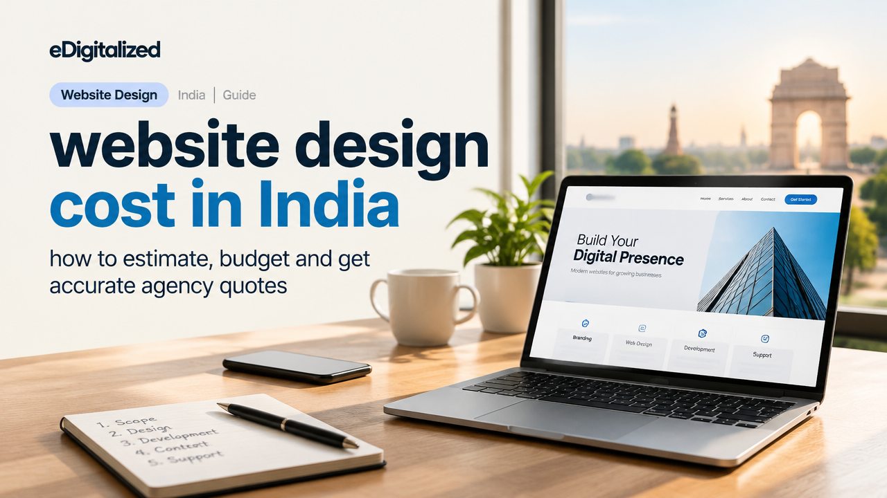 website design cost in India featured poster